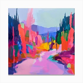 Colourful Abstract Vancouver Canada 5 Canvas Print