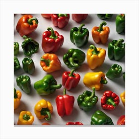 Colorful Peppers 90 Canvas Print