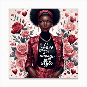 Love Is Always In Style Canvas Print