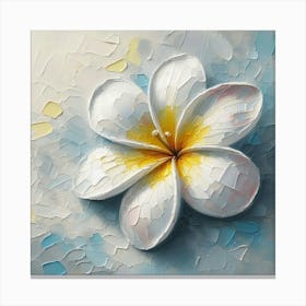 Frangipani Flower 1 Canvas Print