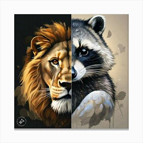 A lion Canvas Print