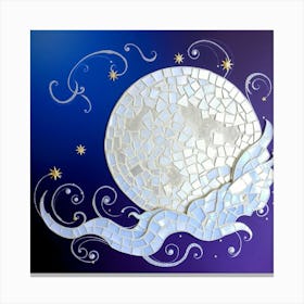 Flux Schnell A Mesmerizing Mosaic Art Piece Depicting A Dreamy 2 Canvas Print