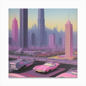 Futuristic Cityscape Canvas Print