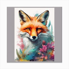 Fox Painting 2 Canvas Print