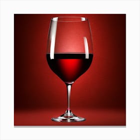 Red Wine Glass 1 Canvas Print