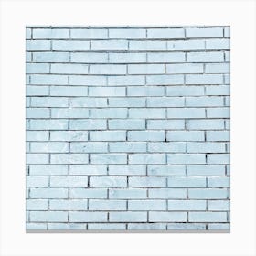 Blue Brick Wall Canvas Print