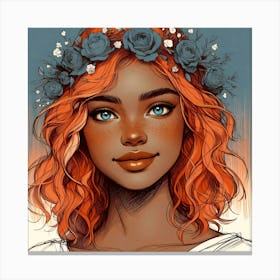 Ginger Haired Girl Canvas Print