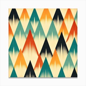 Abstract Pattern With Triangles Canvas Print