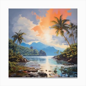 Sunny Shores Canvas Print