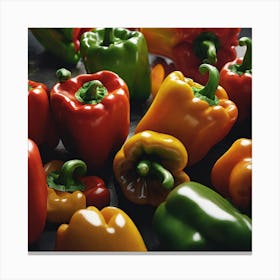 Colorful Peppers 98 Canvas Print
