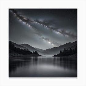 Milky Over Lake 1 Canvas Print