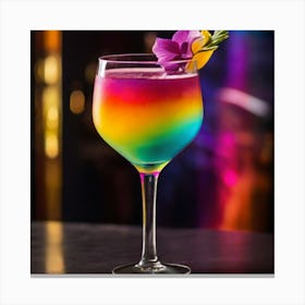 Rainbow Cocktail Canvas Print