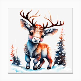 BB Borsa Cute Deer Canvas Print