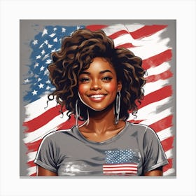 American Girl Canvas Print