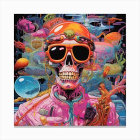 Skeleton Canvas Print