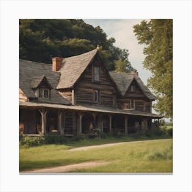 Old House In The Woods 1 Canvas Print