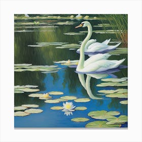 Water Lillies Canvas Print