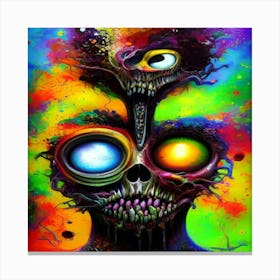 Skull Painting Canvas Print