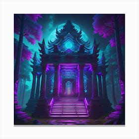 Veiled In Mystic Woods Canvas Print