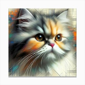 Feline Cat Creative Artwork Illustration 61 Canvas Print