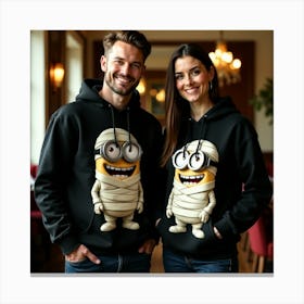 Minions Couple Leinwandbild