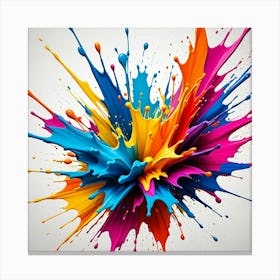 Colorful Paint Splash 7 Canvas Print