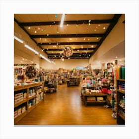 A Photo Of A Craft Store Canvas Print