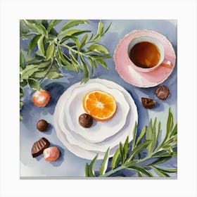 Still Life With Coffee (6) Canvas Print