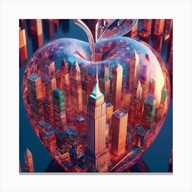 New York City Apple 1 Canvas Print