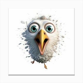 Cartoon Eagle Canvas Print