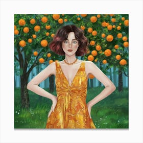 Under The Orange Tree Art Illustration Painting Fa Xne1enhlqmm36hex Fzkgg F7ef1va8tgi30fkiiet2qg Canvas Print