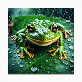 Smiling Frog Canvas Print