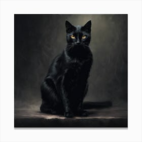Black Cat 2 Canvas Print