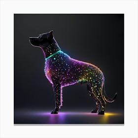 Glowing Dog 1 Canvas Print