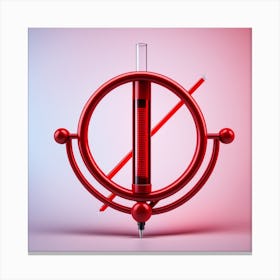 Red Thermometer Canvas Print