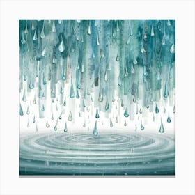 Raindrops 1 Canvas Print