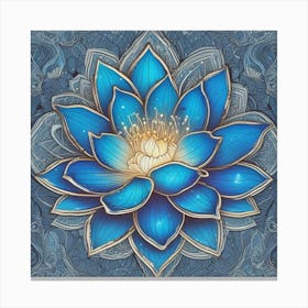 Blue Lotus Canvas Print