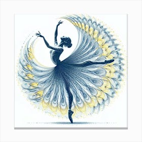 Peacock Dancer Canvas Print