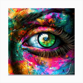 Green Seen - Emerald Green Canvas Print