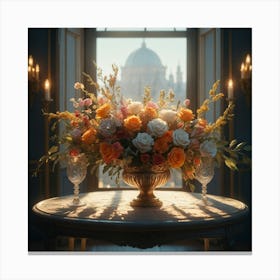 Bouquet Of Flowers Canvas Print