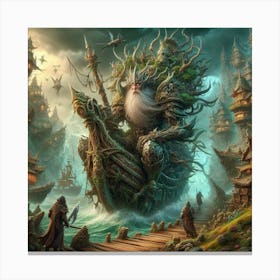 Fantasy worl art / The oger Canvas Print