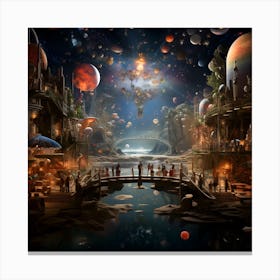 Fantasy Worlds Series By Csaba Fikker 35 Canvas Print