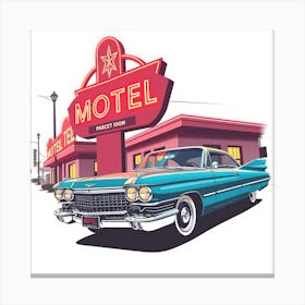 Motel Sign 1 Canvas Print