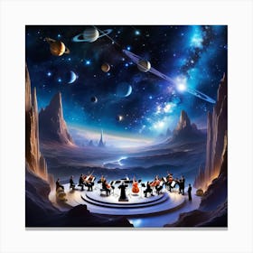 Symphony In Space Canvas Print