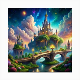 Disney Castle Canvas Print