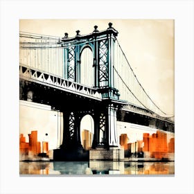 Manhattan Bridge 5 Canvas Print