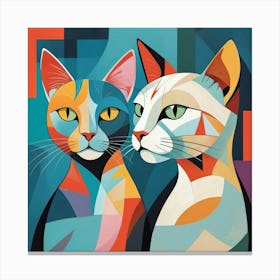 Two Cats 8 Canvas Print