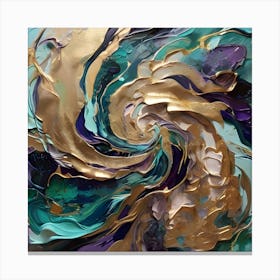 A Dramatic Abstract Painting 5 Canvas Print