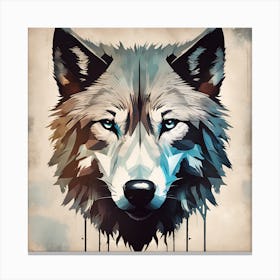 Wolf Head Canvas Print