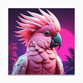 Pink Parrot Canvas Print